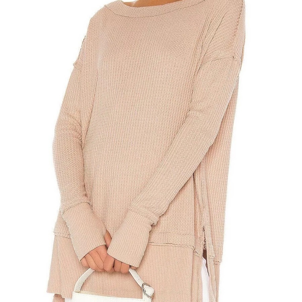 We The Free Distressed Frayed Long Sleeve Tunic​